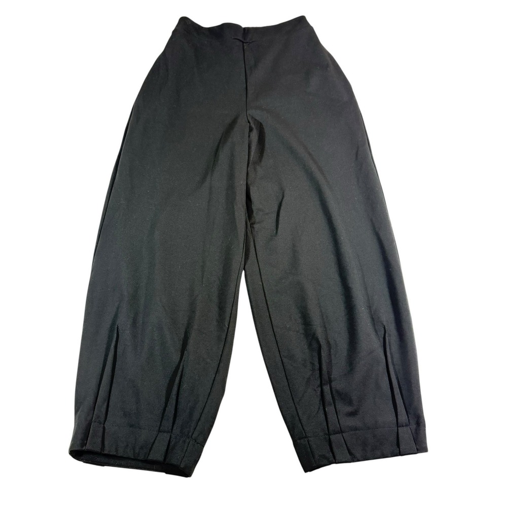 Alembika OZAI N KU PILLAR COTTON PANT Womans Sz Small Black Artsy Lagenlook